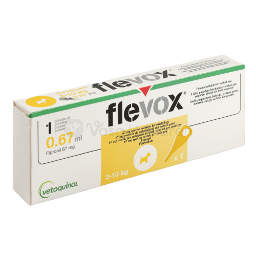 Flevox 67mg Spot-on 1x0.67ml s pes 5-10kg xxx