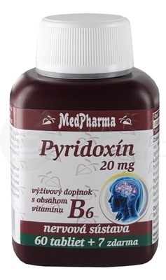 MedPharma Pyridoxín 20 mg (Vitamín B6)