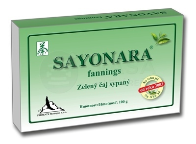 Sayonara fannings Zelený čaj