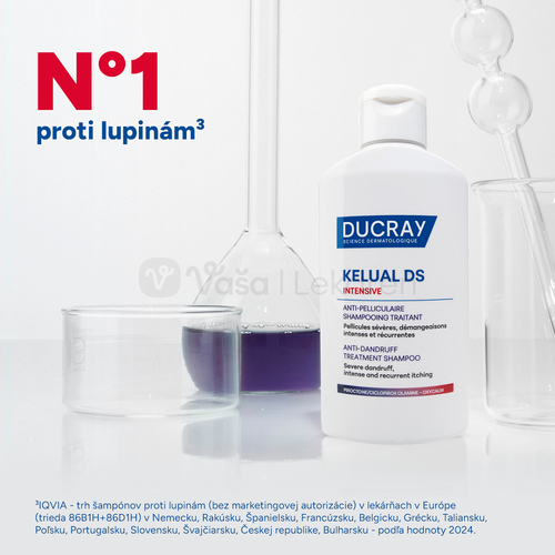 Ducray Kelual DS Intensive Ošetrujúci šampón proti lupinám