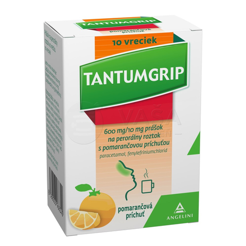 Tantumgrip Pomaranč 600 mg/10 mg