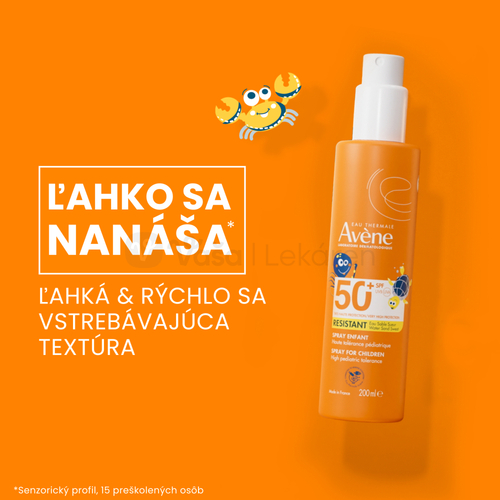Avene Resistant Sprej na opaľovanie pre celú rodinu SPF50+