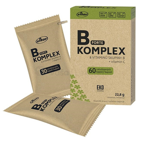 Vitar B-komplex Forte + vitamín C