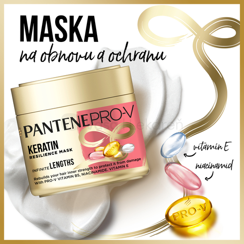 Pantene Pro-V Infinitely Long Keratínová maska na dlhé poškodené vlasy