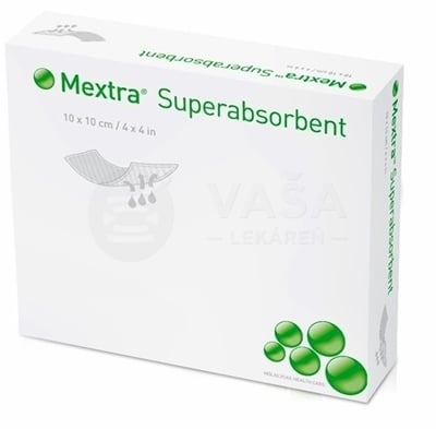 Mextra Superabsorbent Superabsorbujúci obväz (10 x 10 cm)