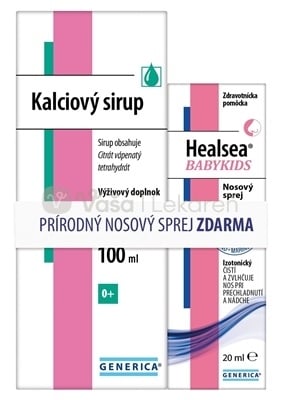 GENERICA Kalciový sirup + Healsea Babykids (Set)