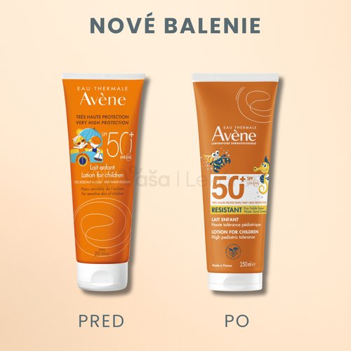 Avene Resistant Mlieko na opaľovanie pre deti SPF50+