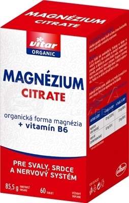 Vitar Magnézium Citrát + vitamín B6