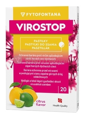 Fytofontana Virostop Pastilky Citrusová príchuť