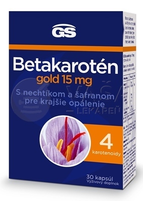 GS Betakarotén gold 15 mg s nechtíkom a šafranom