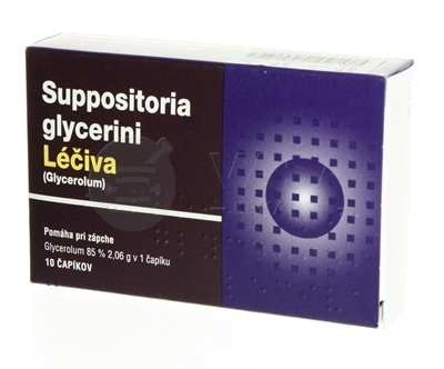 Léčiva Suppositoria Glycerini (Glycerínové čapíky)