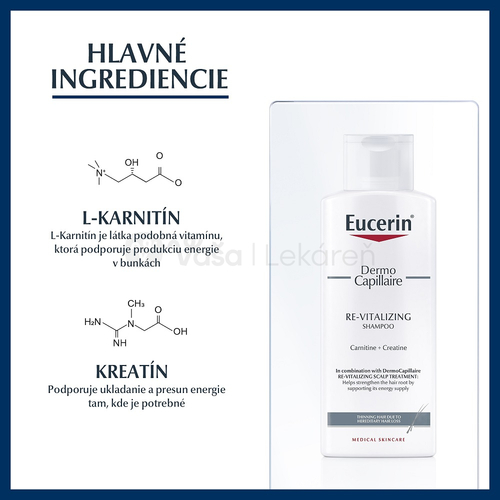 Eucerin DermoCapillaire Revitalizačný šampón proti vypadávaniu vlasov