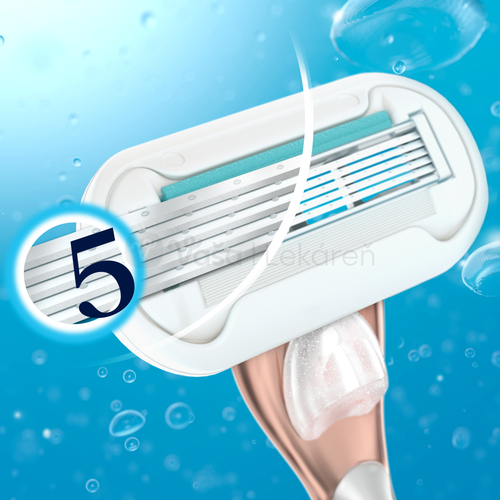 Gillette Venus Deluxe Smooth Sensitive Rosegold Dámsky holiaci strojček + náhradné hlavice