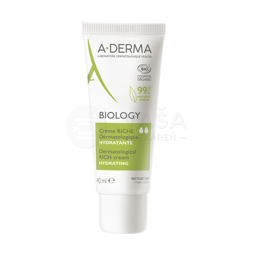 A-DERMA Biology Výživný 24H hydratačný krém na suchú pleť