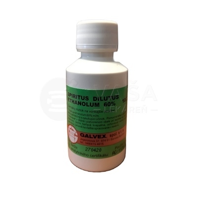 Galvex Spiritus Dilutus Ethanolum 60% (Zriedený lieh 60%)