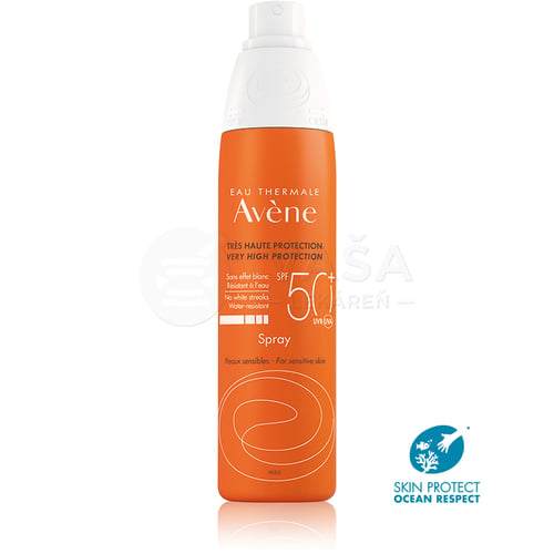 Avene Sprej na opaľovanie na citlivú pokožku SPF50+