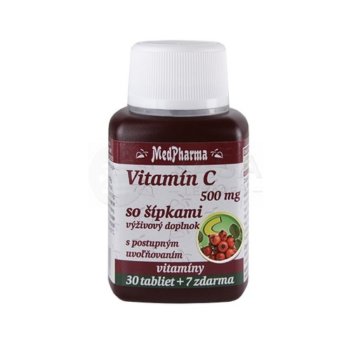 MedPharma Vitamín C 500 mg so šípkami