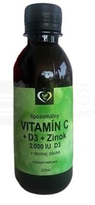 Zdravý svet Lipozomálny Vitamín C + D3 + Zinok