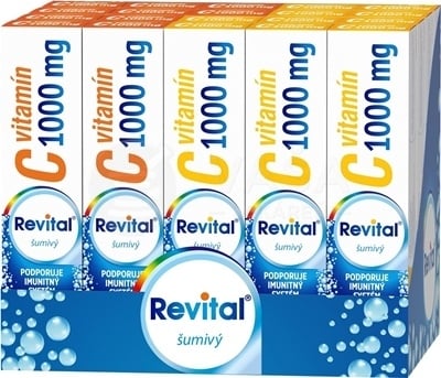 Revital Vitamín C 1000 mg Šumivý Mix (Box)