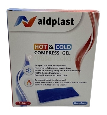 Aidplast Kompresný gélový obklad - teplý, studený (13 x 26 cm)