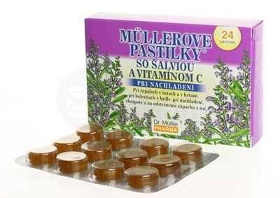 Müllerove pastilky so šalviou a vitamínom C