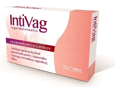 BIOfaktor IntiVag Vaginálne čapíky s kys. mliečnou