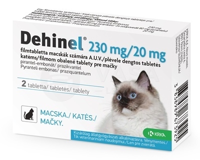 DEHINEL 230 mg/20 mg pre mačky