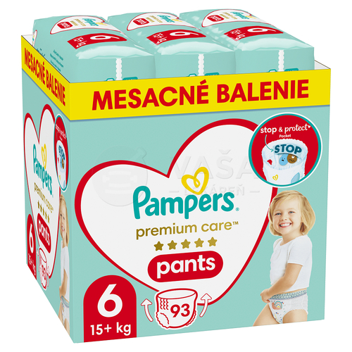 Pampers Premium Care Pants 6 Detské plienkové nohavičky (15+ kg)