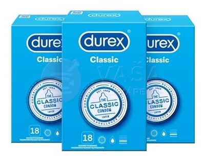 DUREX Classic Kondóm (Výhodné balenie 2+1)