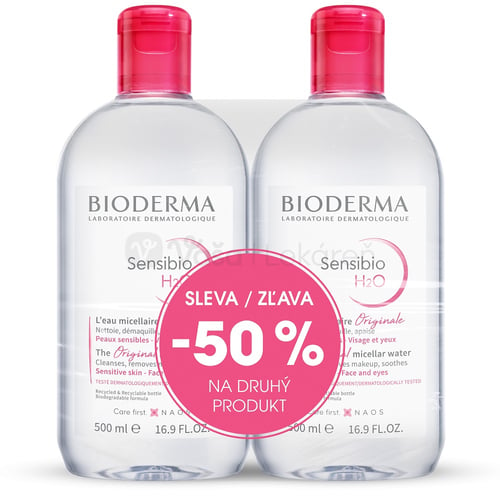 Bioderma Sensibio H2O Festival Micelárna pleťová voda na citlivú pleť (Výhodné duo balenie)