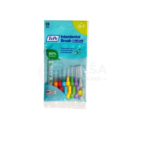 TePe Interdental brush medzizubná kefka (mix veľkostí)