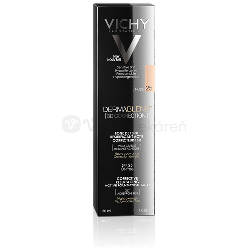 Vichy Dermablend 3D Korekčný a vyhladzujúci make-up (odtieň 25-Nude)