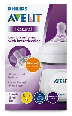 AVENT Natural PP polopriehľadná fľaša s extra mäkkým novorodeneckým cumlíkom (0+ mesiacov)
