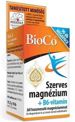 BioCo Organické Magnézium + vitamín B6 (megapack)