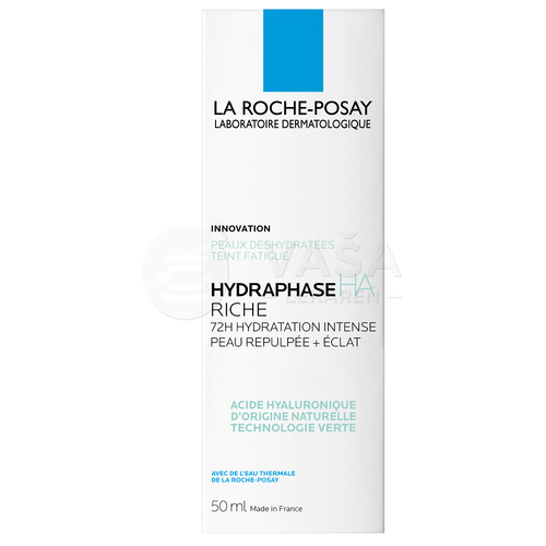 La Roche-Posay Hydraphase HA Riche Intenzívny hydratačný krém s výživnou textúrou