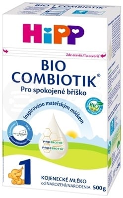 HIPP 1 BIO Combiotik Počiatočná mliečna dojčenská výživa (od narodenia) (inov. 2023)