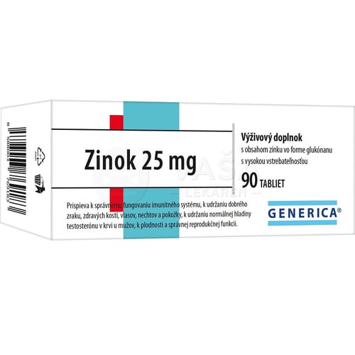 GENERICA Zinok 25 mg