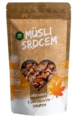 Topnatur Müsli srdcom Orech &amp; Javorový sirup