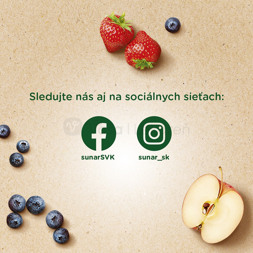 Sunar BIO Ovocná kapsička Jablko, jahoda, čučoriedka (od ukončeného 4.mesiaca)