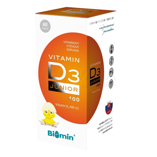 Biomin Vitamín D3 400 IU Junior