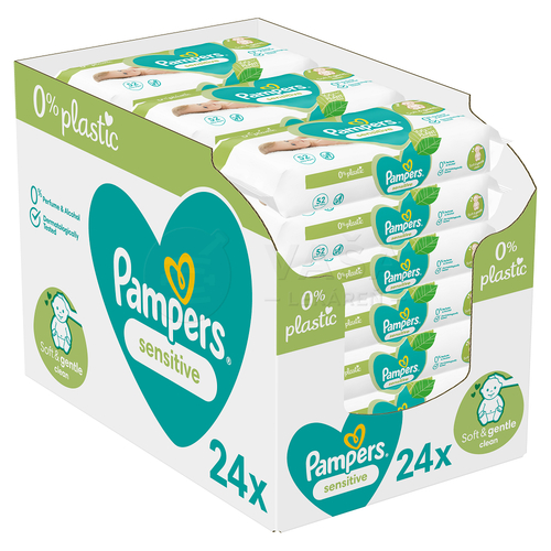 Pampers Sensitive Vlhčené obrúsky Box (24 balení)