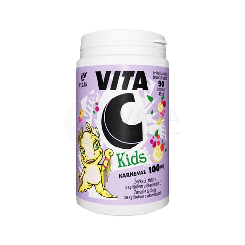 Vitabalans Vita C Kids Karneval 100 mg (Vitamín C pre deti)