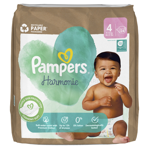 Pampers Harmonie Magic Paper 4 Detské plienky (9-14 kg)