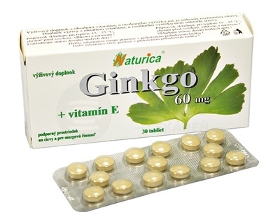 Naturica Ginkgo 60 mg + vitamín E