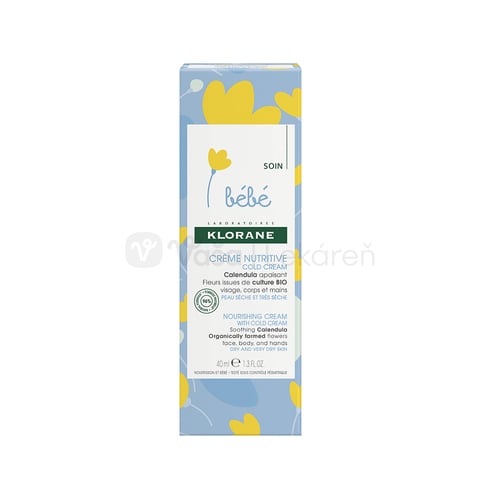 Klorane Bébé Detský výživný krém s Cold cream