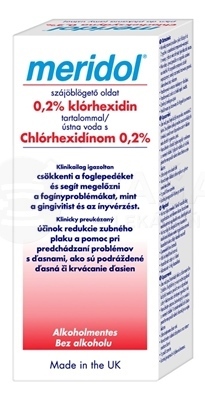 Meridol ústna voda s chlórhexidínom 0,2% bez alkoholu