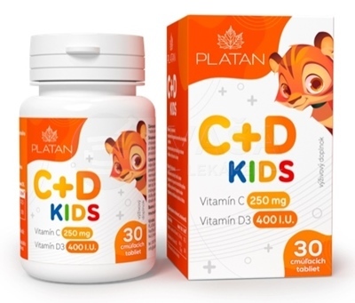 Platan Vitamín C + Vitamín D Kids
