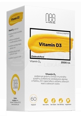 NesVitamins Vitamín D3 2000 IU