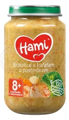 Hami Príkrm Brokolica s kuraťom a paštrnákom (od ukončeného 8. mesiaca)