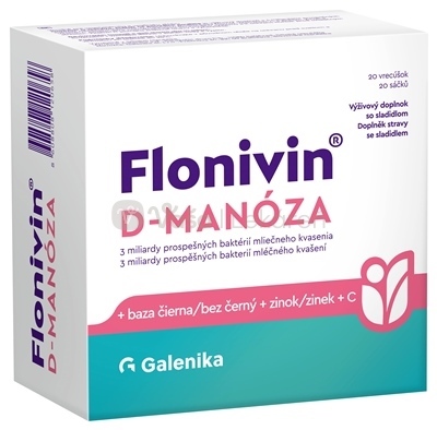 Galenika Flonivin D-Manóza (+ Baza čierna + Zinok + Vitamín C)